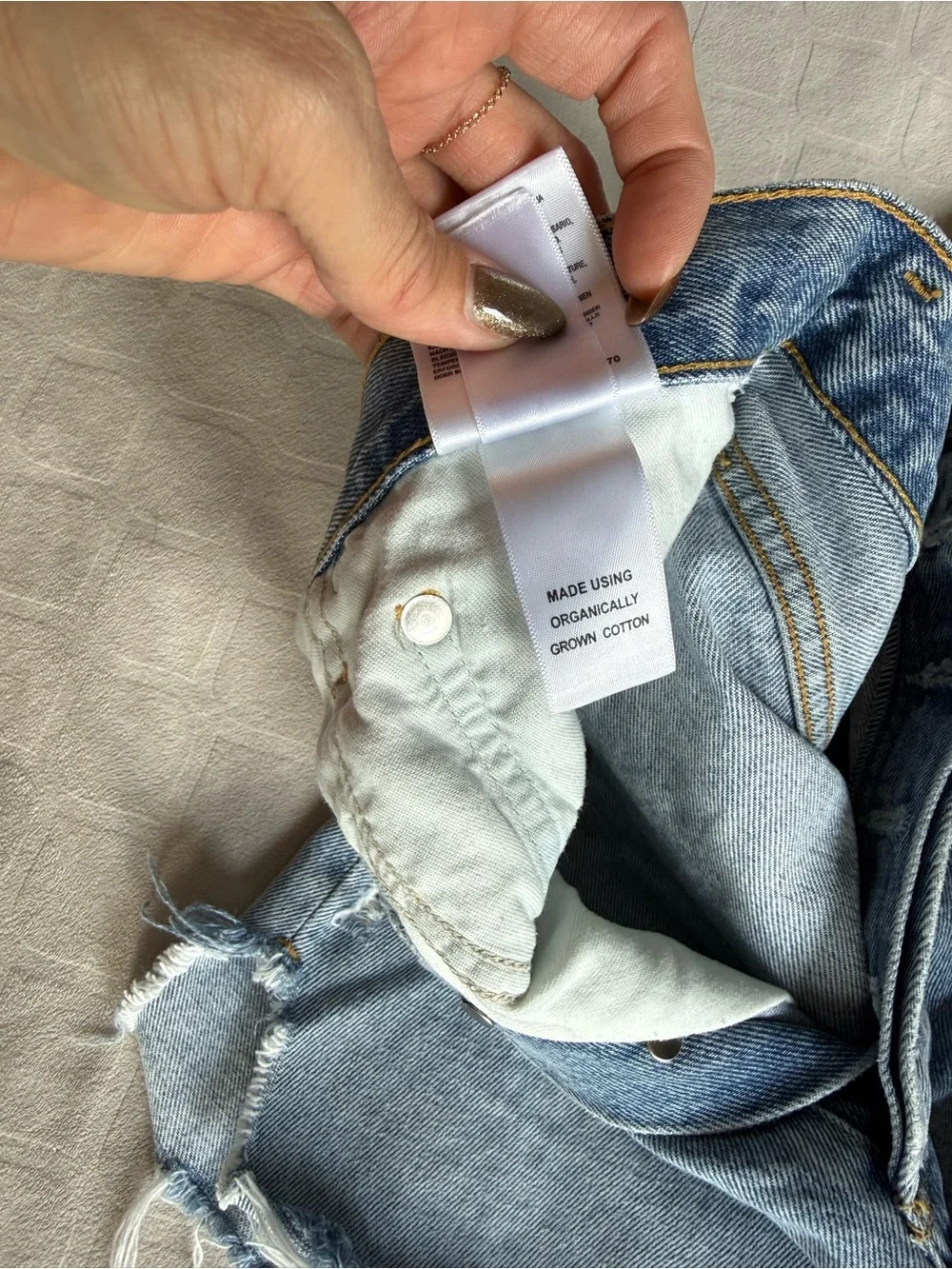 Agolde Parker long Cutoff Shorts size 30